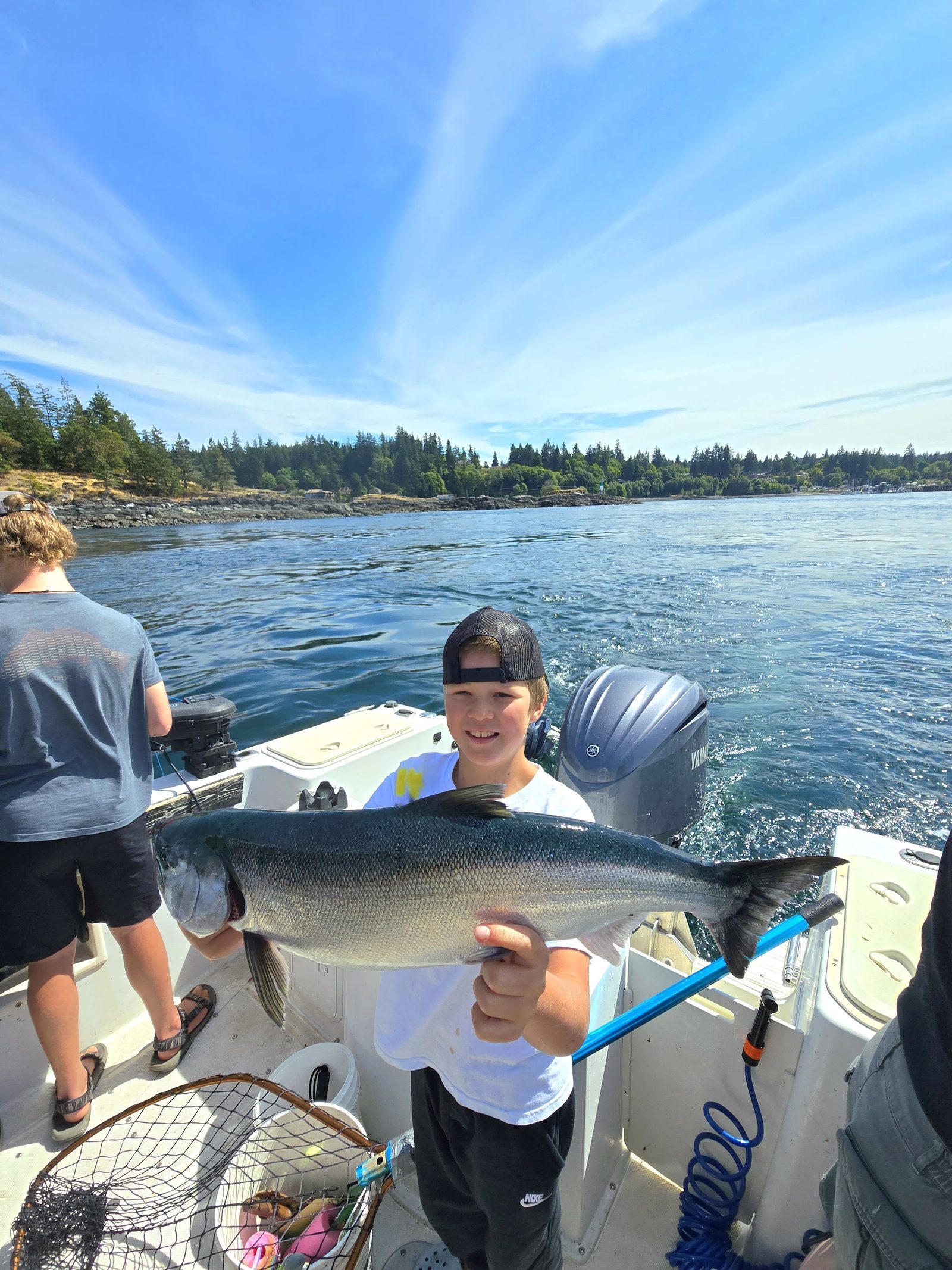 A chinook caught off Discovery Passage