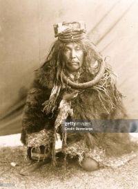 A hamatsa initiate, photographed by Edward Curtis, c.1910